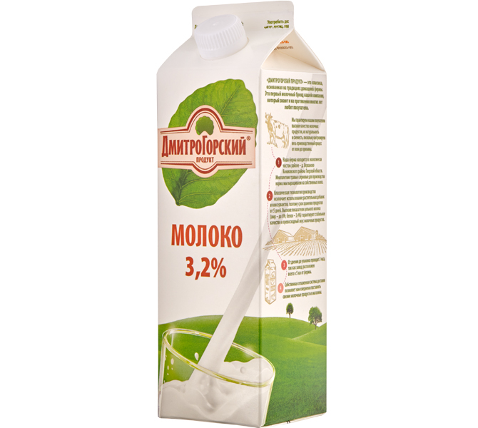 Молоко пастеризованное 3,2%